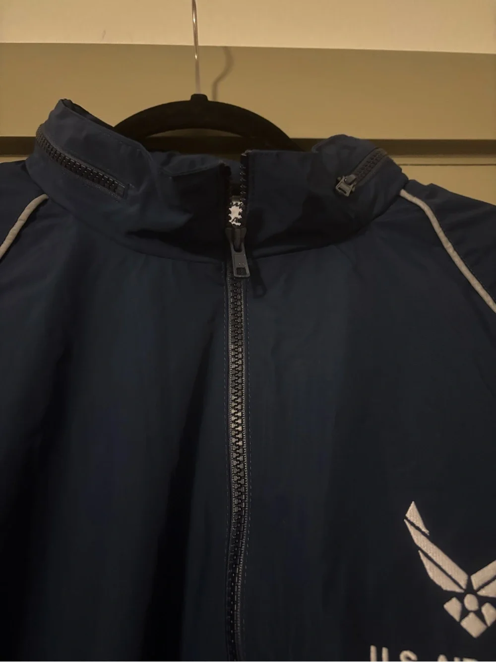 Vintage U.S. Air Force PTU Jacket XL Short SKILCRAFT Navy Blue Reflective